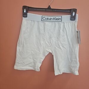 NWT Calvin Klein Men's Size XS White Boxers Shorts Underwear Sleepwear